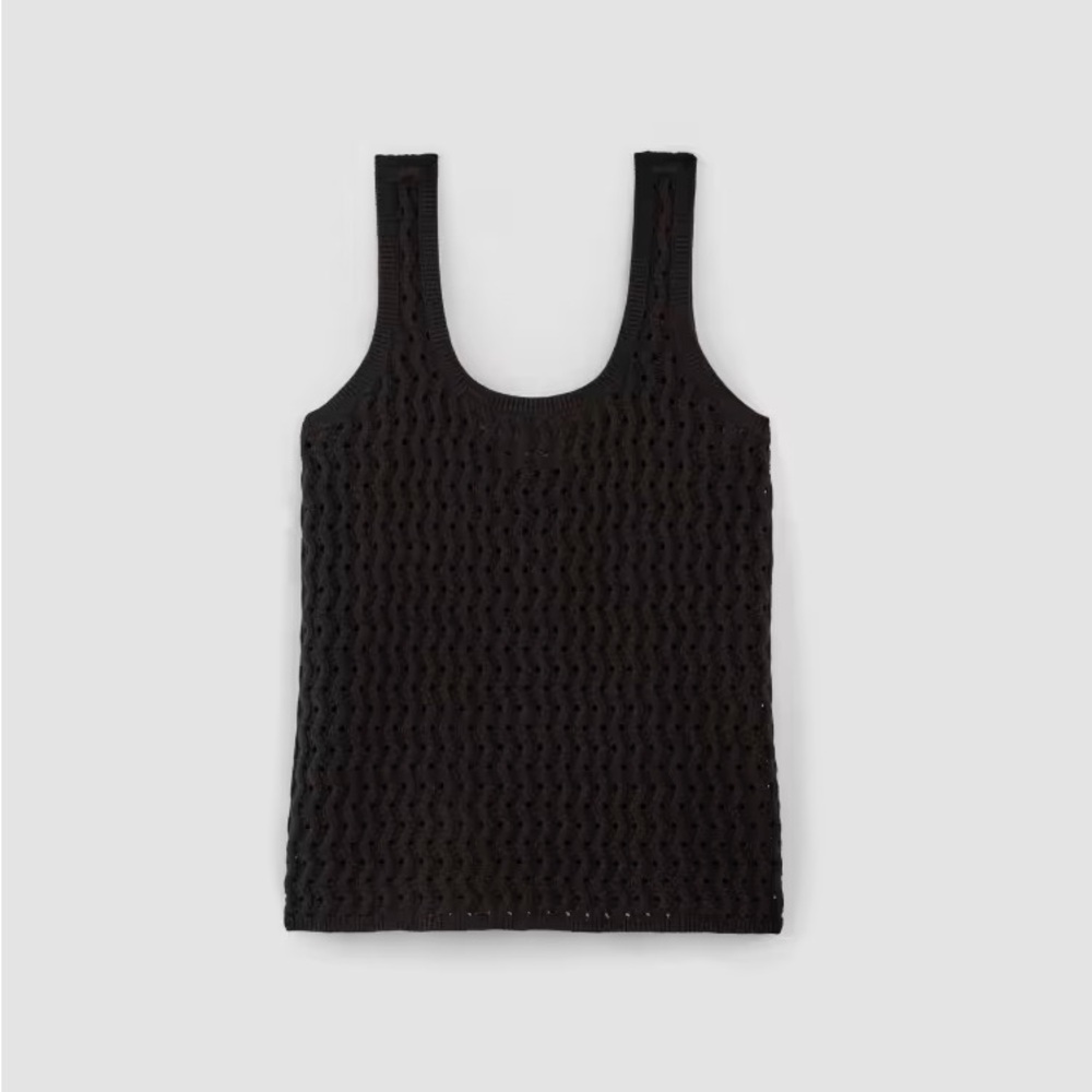 Everlane crochet knit tank